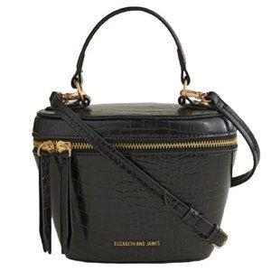 Elizabeth and James Black Crossbody Bag